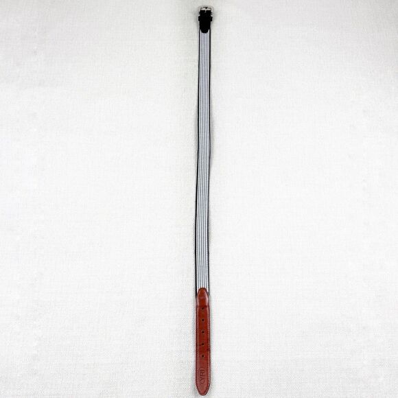 YRI Belt Mens Old Memorial Golf Club Black Embroidered Turtle Logo - Picture 14 of 16